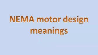 'Video thumbnail for Electrical motor NEMA design classes - Two Minutes Electrics'